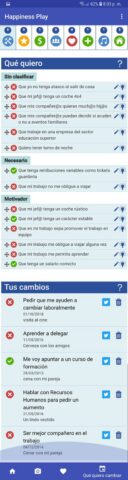 Tercer paso - Realizar cambios - App felicidad