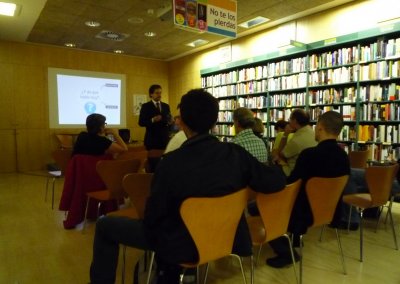 Pedro Amador en la Casa del Libro en Bilbao