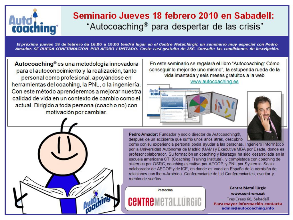 Seminario 18 de febrero en Sabadell