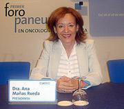 Ana Mañas, Jefe de Servicio de Oncología Radioterápica del Hospital Universitario La Paz de Madrid. Past president de La Sociedad Española de Oncología Radioterápica SEOR